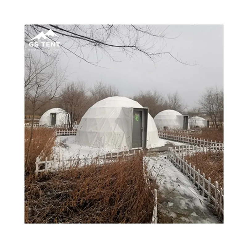 グランピング断熱ジオイグルテント風光明媚なイグロドームテントホテル