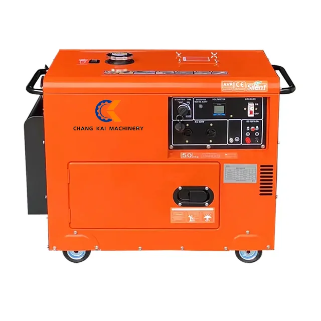 5kw 5kVA single-phase diesel generator with a maximum output energy-intensive electrical installations optional color