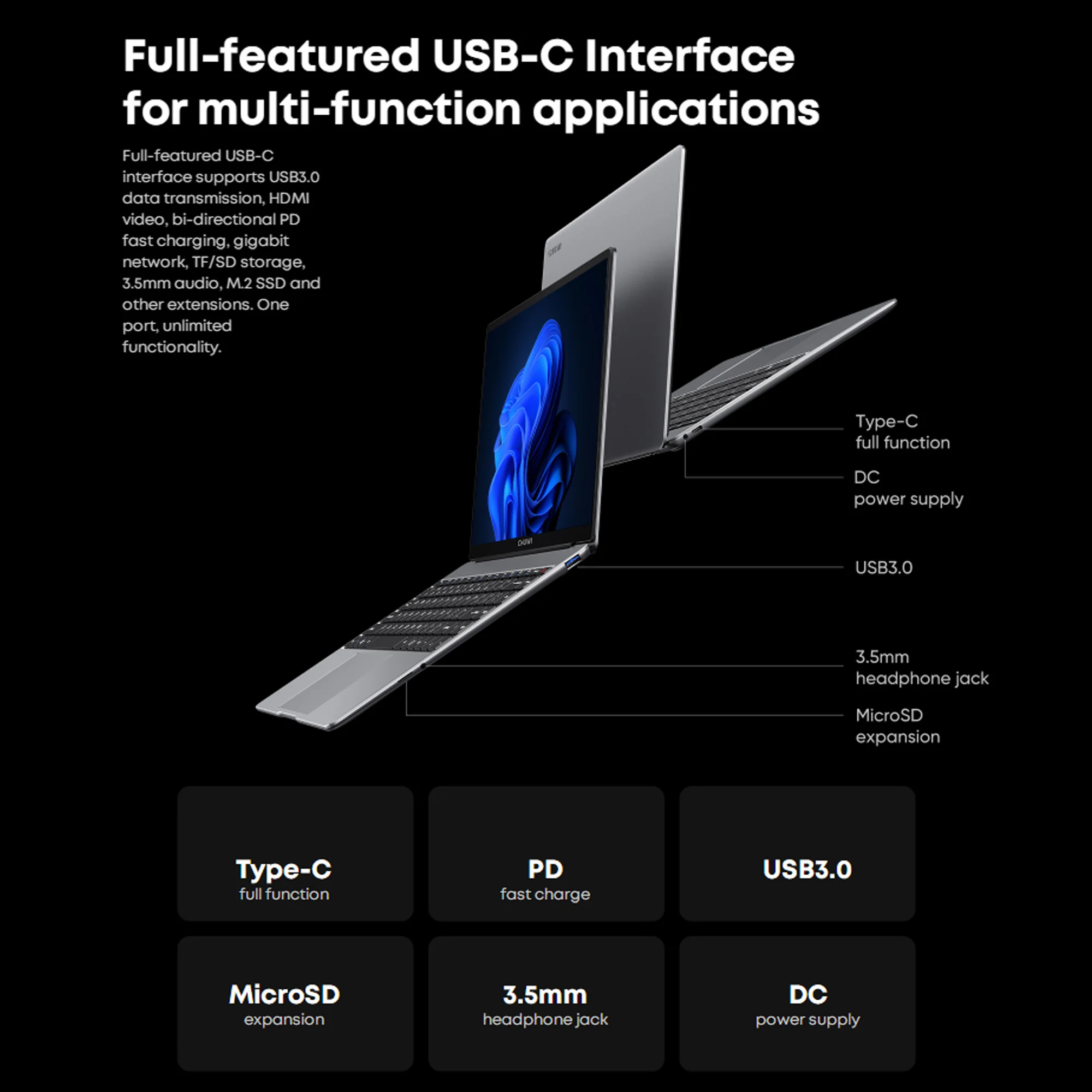 CHUWI LarkBook X 14インチ タッチスクリーン ノートパソコン 2.2K
