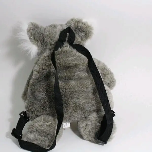 Vintage Koala Australia Furry Backpack Gray Plush Stuffed Animal Aussie Bag AUSSIE BUSH TOYS SYDNEY Australia KOALA BAG BACKPACK PLUSH  main image 2