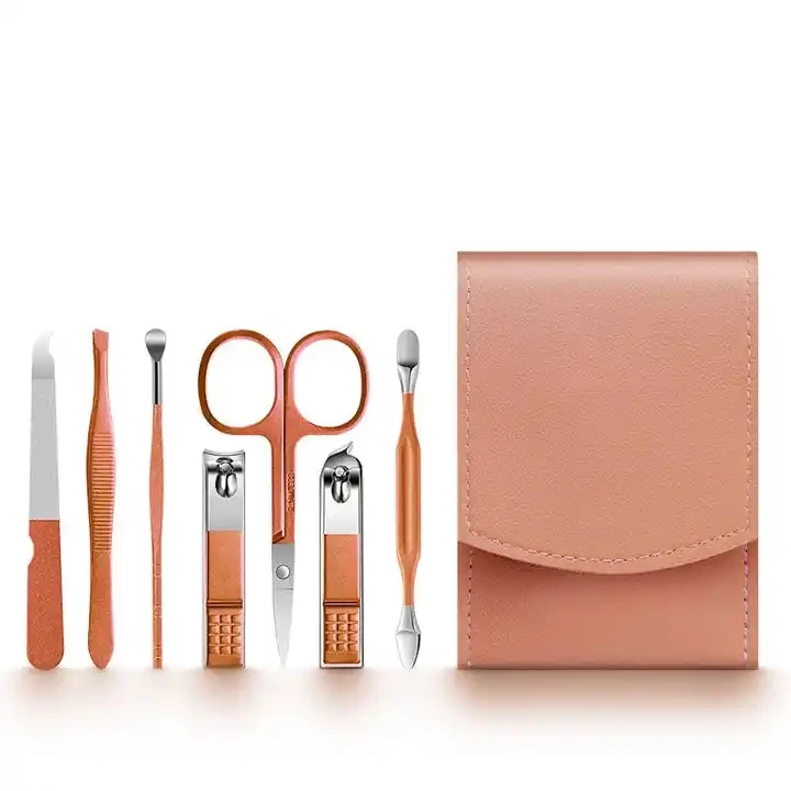 Chinese Factory Stainless Steel Nail Clipper Set Beauty Tool 7 Piece Manicure Set