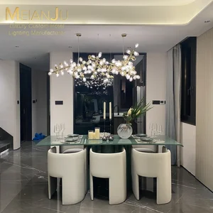 Zhongshan Crafted High Quality Large Crystal Grape Glass Chandelier Premium Indoor Lighting Fixture for Hotel Home Decor