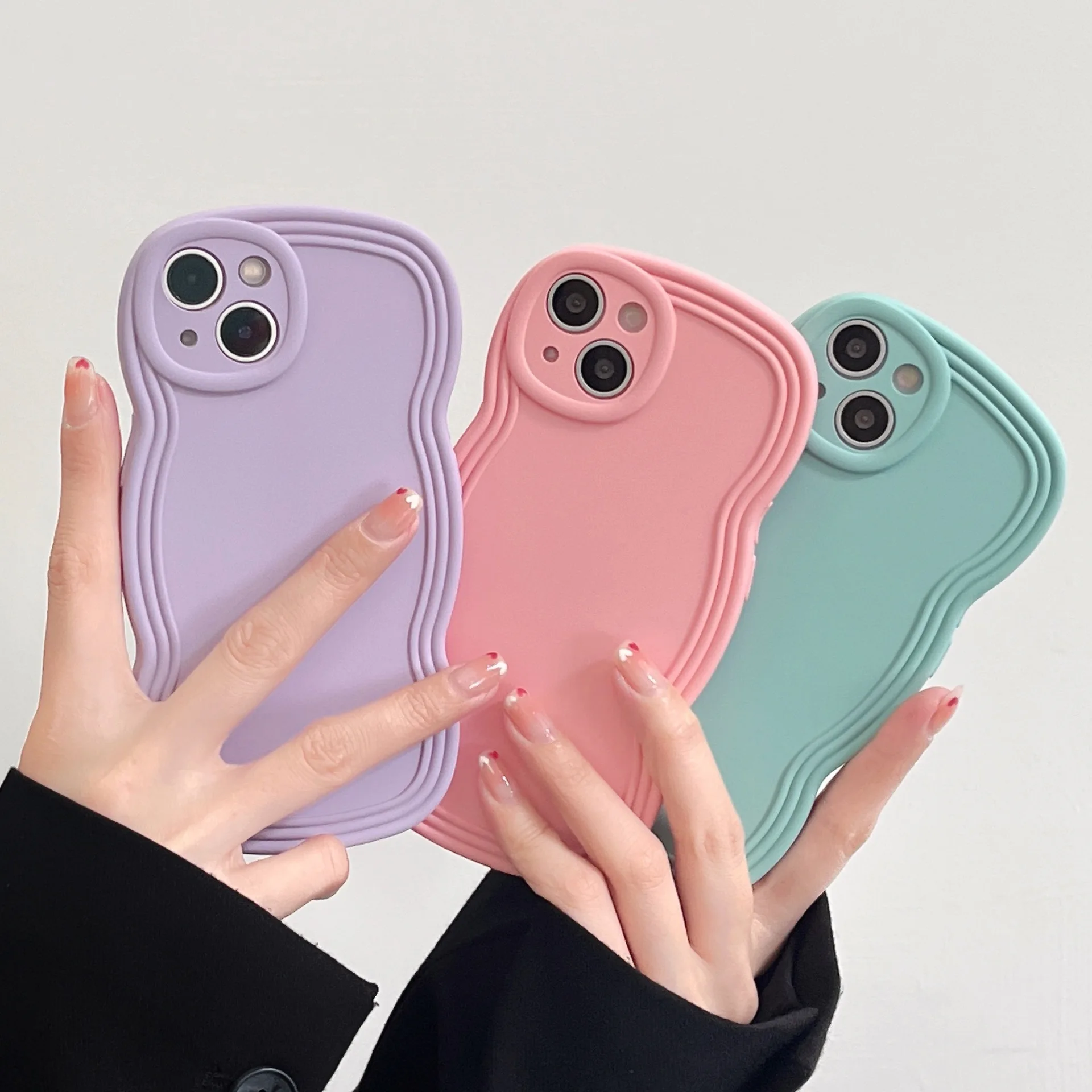 Kaufe Für Apple IPhone 14 13 12 11 8 7 6 Pro Max Mini X XS XR SE Telefon Fällen Süße Mädchen Weiche Silikon Matte Paar Stoßstangen Abdeckung Für IPhone Coque Fundas Zum Preis Ab 0.78