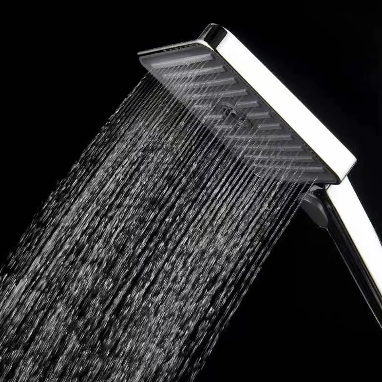 Three Function square Abs Bathroom Rainfall Shower Head Set