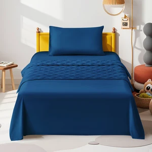 Hot Sale Solid Color Sheet for Child Bed Linen for Children's Quilt Bed Bed Sheets for Children With Duvet