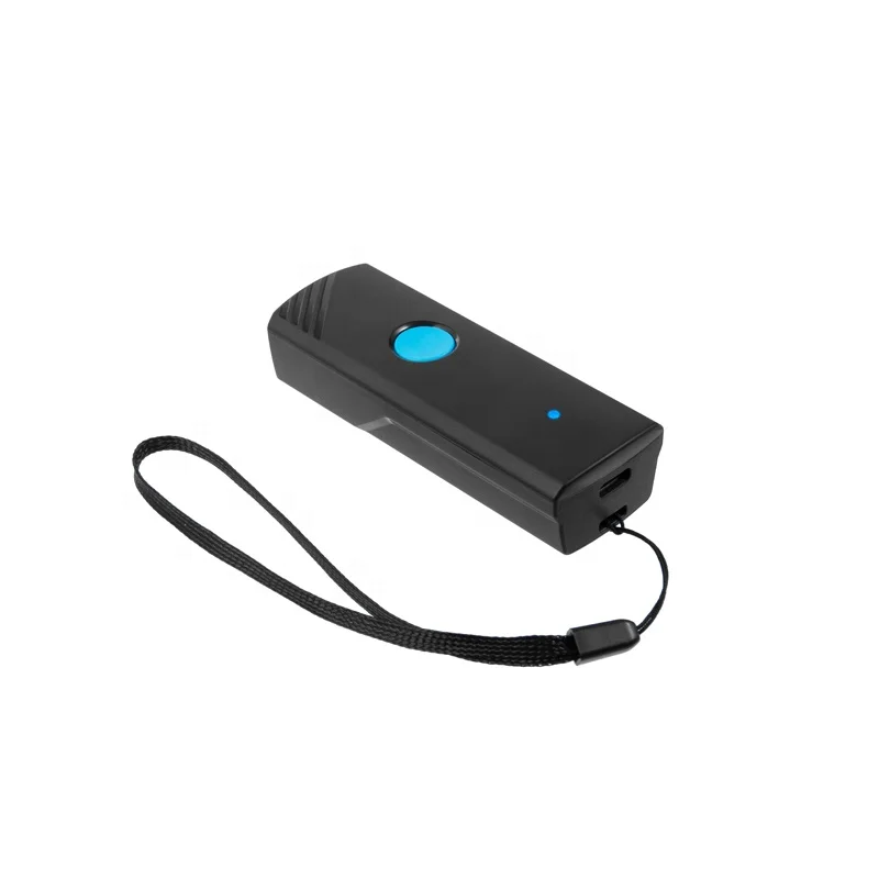 Factory Inventory Blue Tooth Barcode Scanner With Vibration Alert Wireless Barcode Reader With Memory