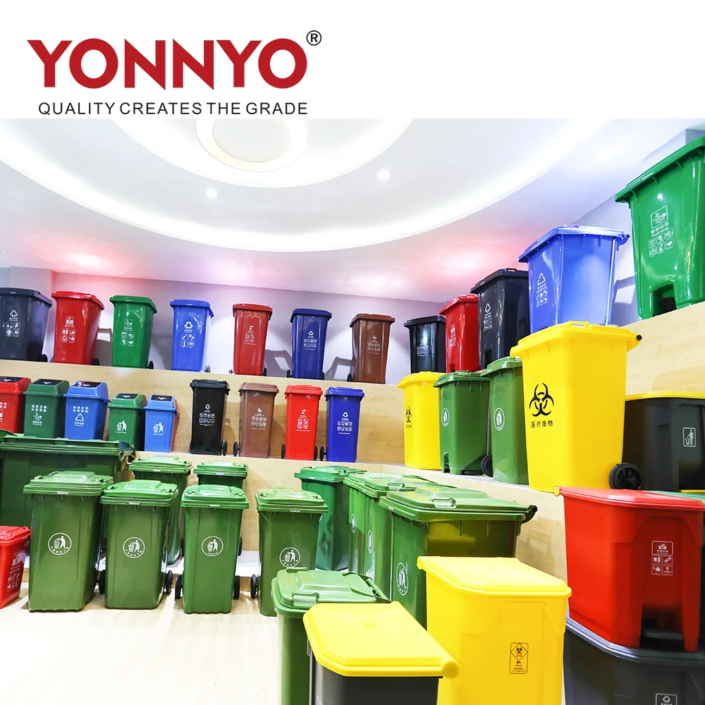 House Pedal Operated 2 in 1 Trash Receptacle Garbage Can Waste Bin