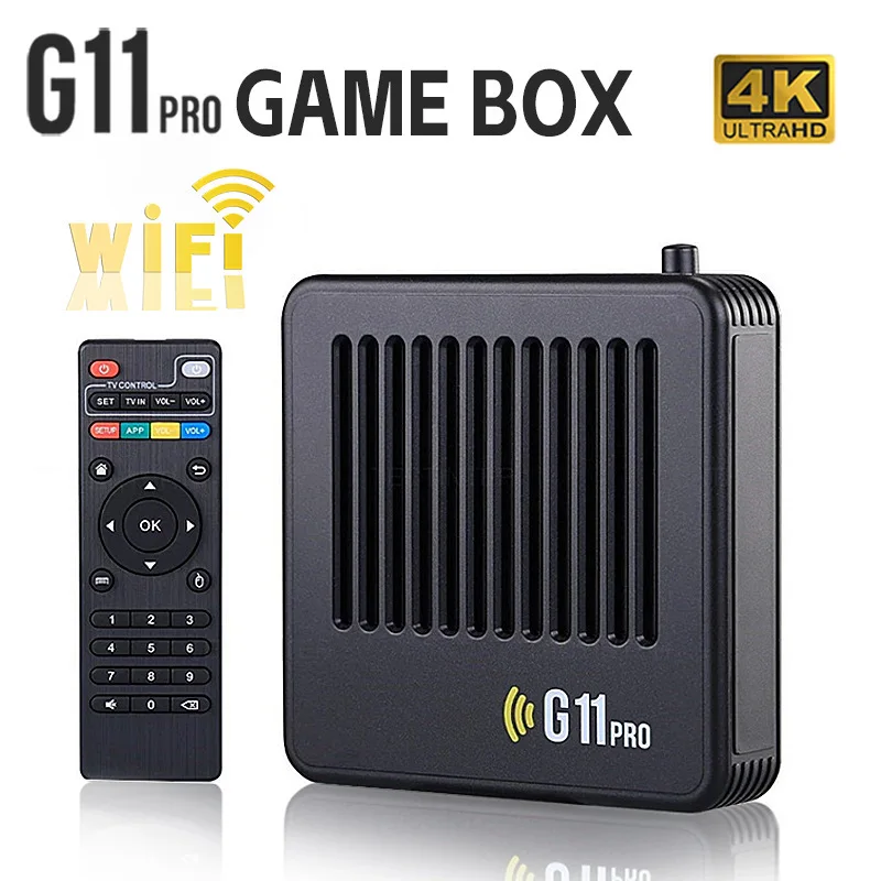 G11 Pro Game Box - 4K HD TV Video Game Console with 60000+ Games