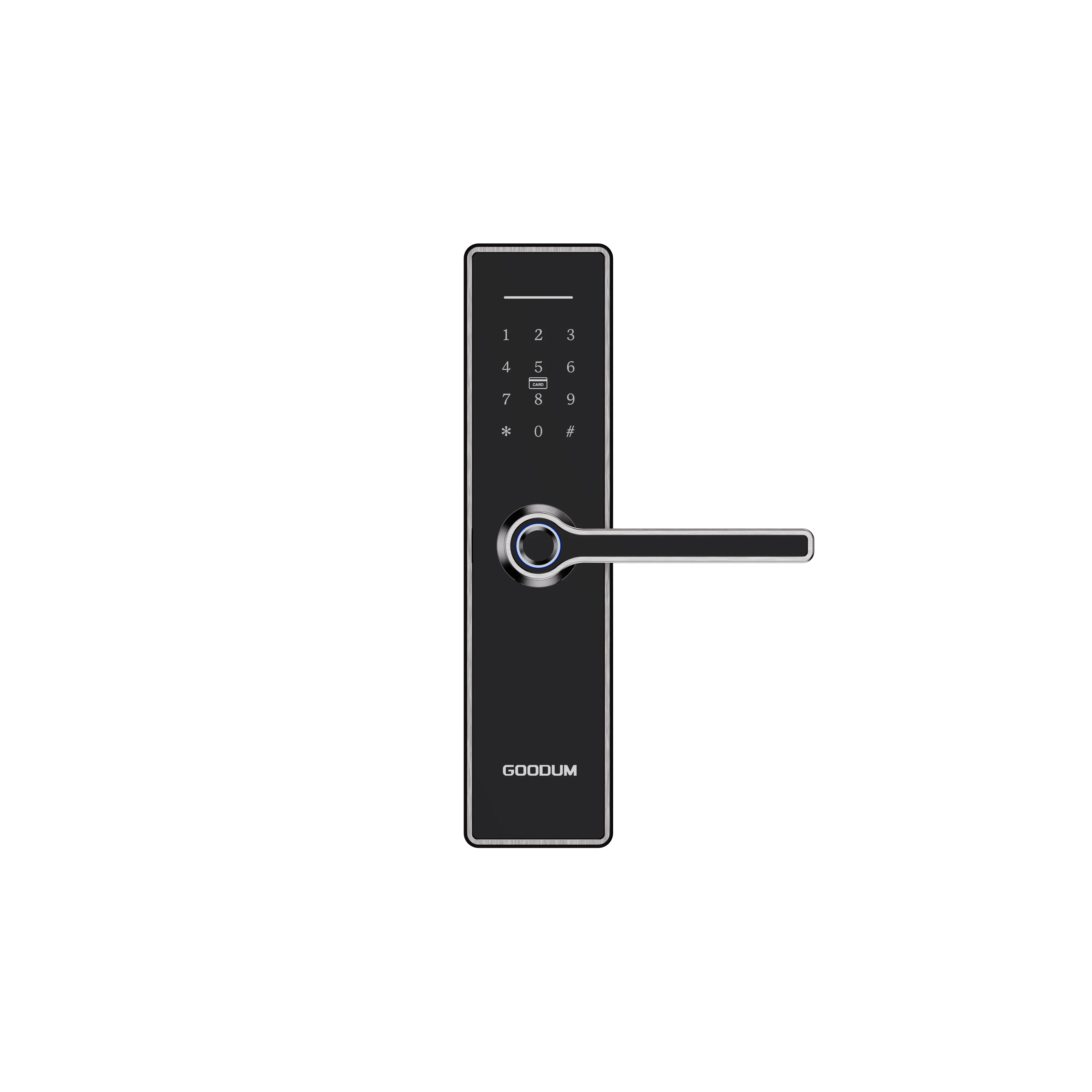Goodum Tuya APP Wifi Remote Unlock Fingerprint Password RF Card Smart Door Lock H58W for Wooden Door