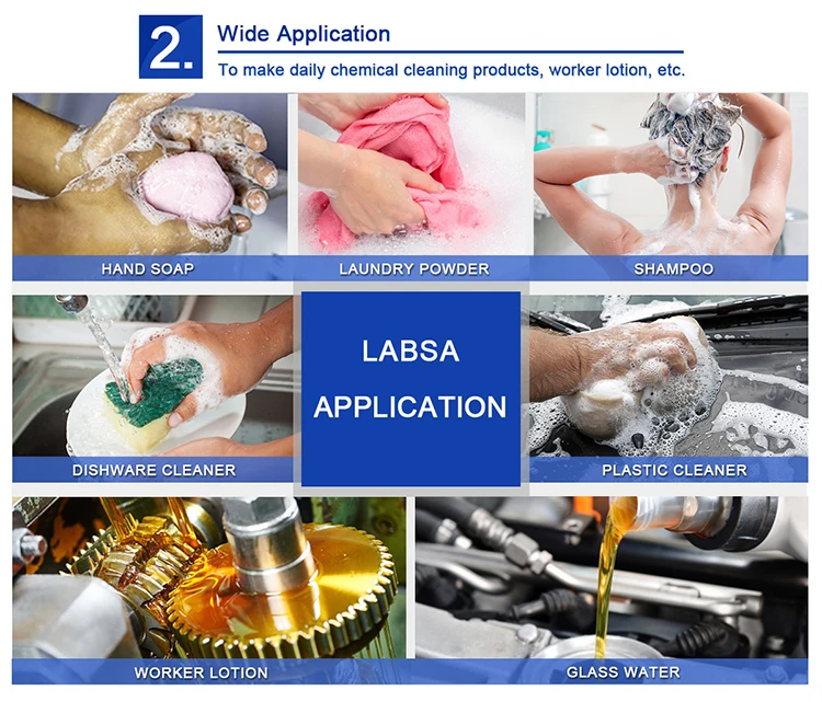 96 Sulfonic Acid / Las/labsa/ Linearalkyl Benzene Sulfonic Acid For