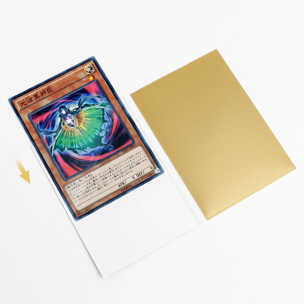 Superior Golden Back Matte Card Sleeves 62x89 for Yugioh & MTG - Premium  Heat-Sealed PP Material for Secure Storage