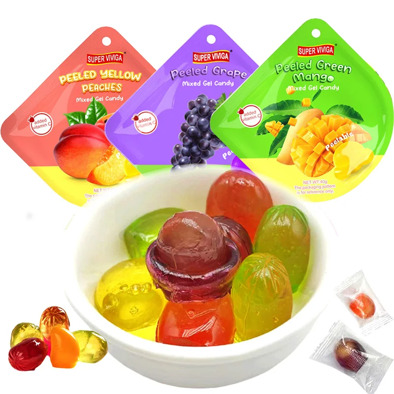 Funny 3d Mango Peeling Gummies Can Peel Mango Flavor Gummy Candy and Sweets
