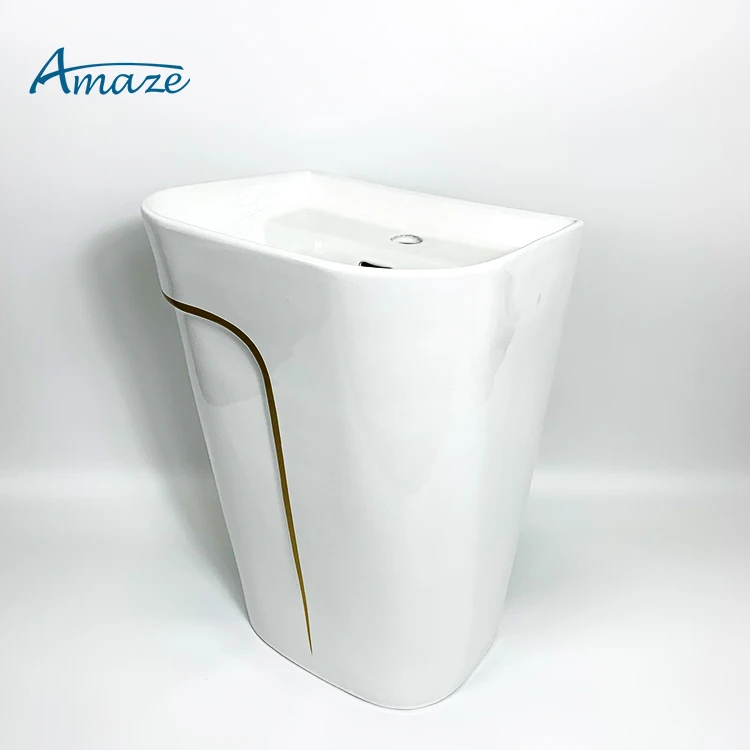 Ceramic sanitary ware art basin New design washbasin sink Bathroom washbasin wall hung basin supplier