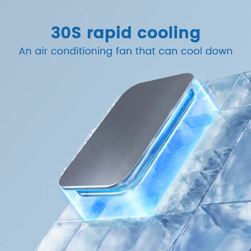 Portable Water Mist Air Cooling Fan - Rechargeable, Quiet, Battery
