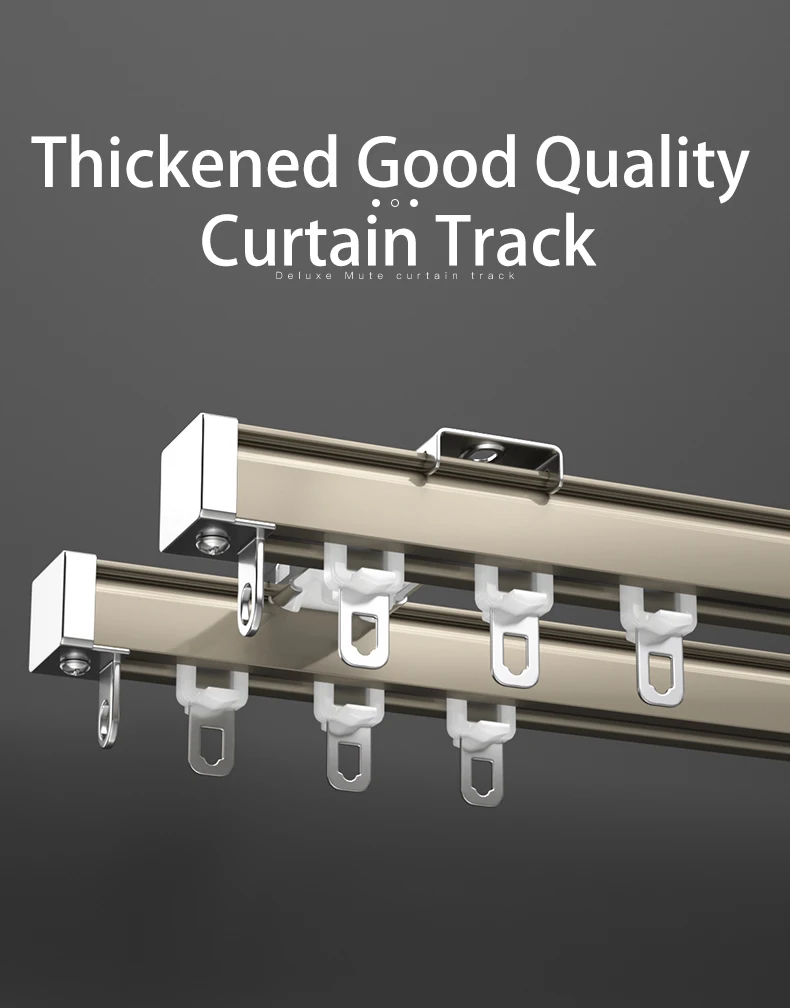 Wholesale High Quality Aluminium Curtain Track Silent Customized