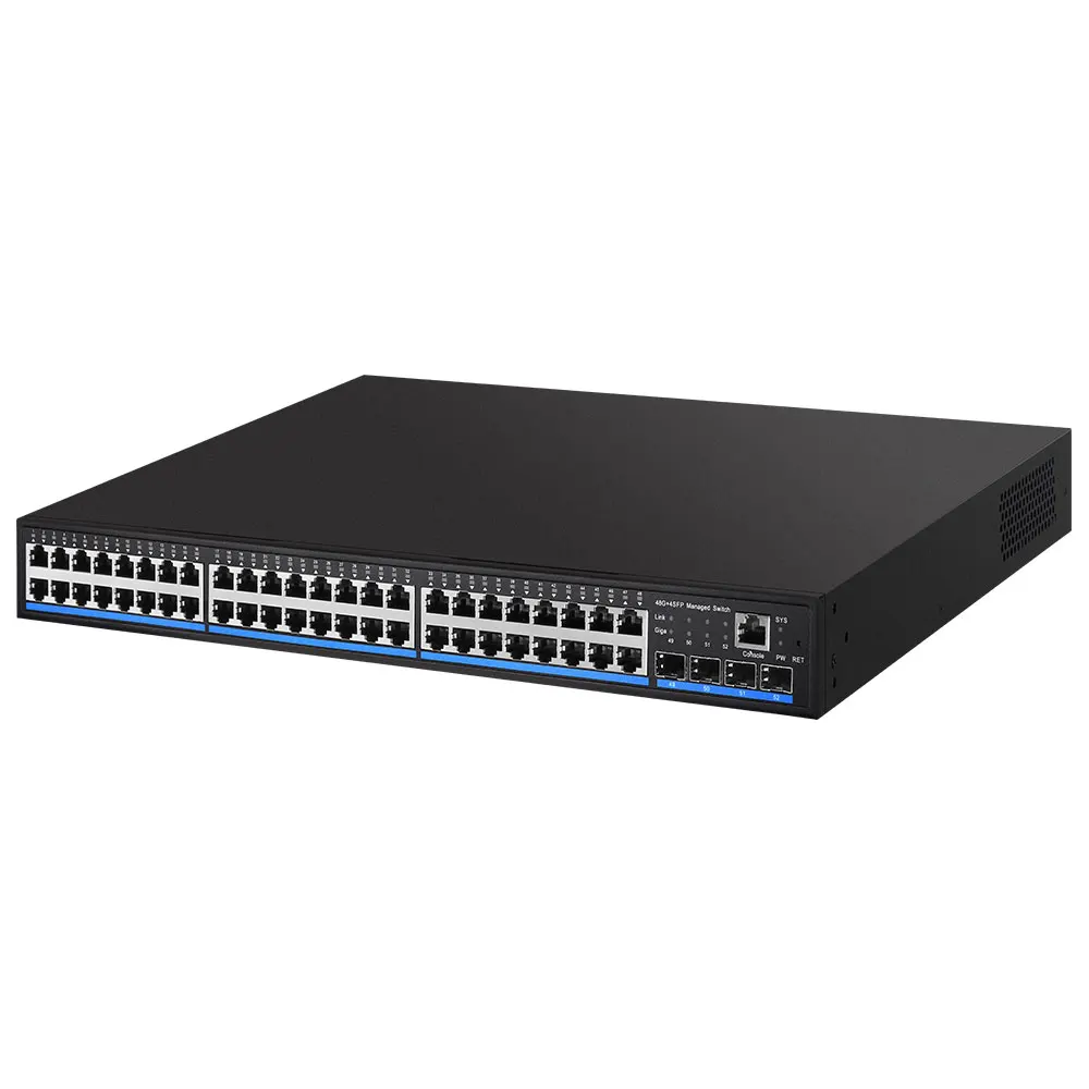 1000m rj45 ports electrical 10 gigabit layer 2 managed switch for hotels campuses industrial parks-3