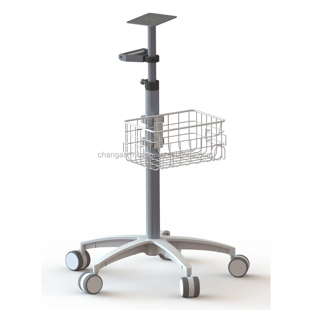 Custom Cabinet Specific Patient Monitor Stand As Hospital Trolly in Medical Tablet Cart