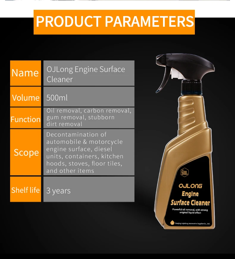 500ml Strong And Ecofriendly Engine Surface Degreaser Multi Purpose