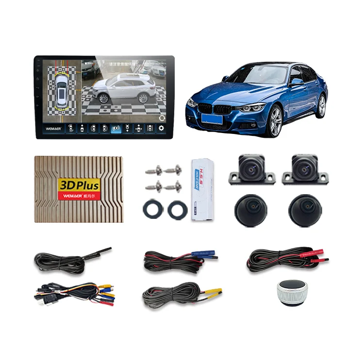 Wemaer OEM 3D Bird View 360 Camera System Night Vision 360 Degree Around Car Camera for Audi Toyota Honda Suzuki Volkswagen