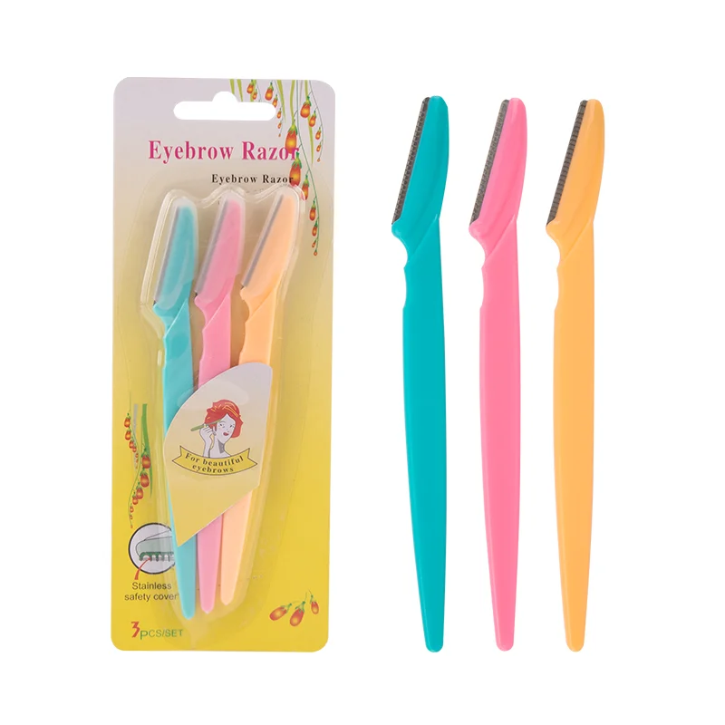 Low Price 3pcs Tinke Eyebrow Razor Professional Shaving Eyebrow Blade