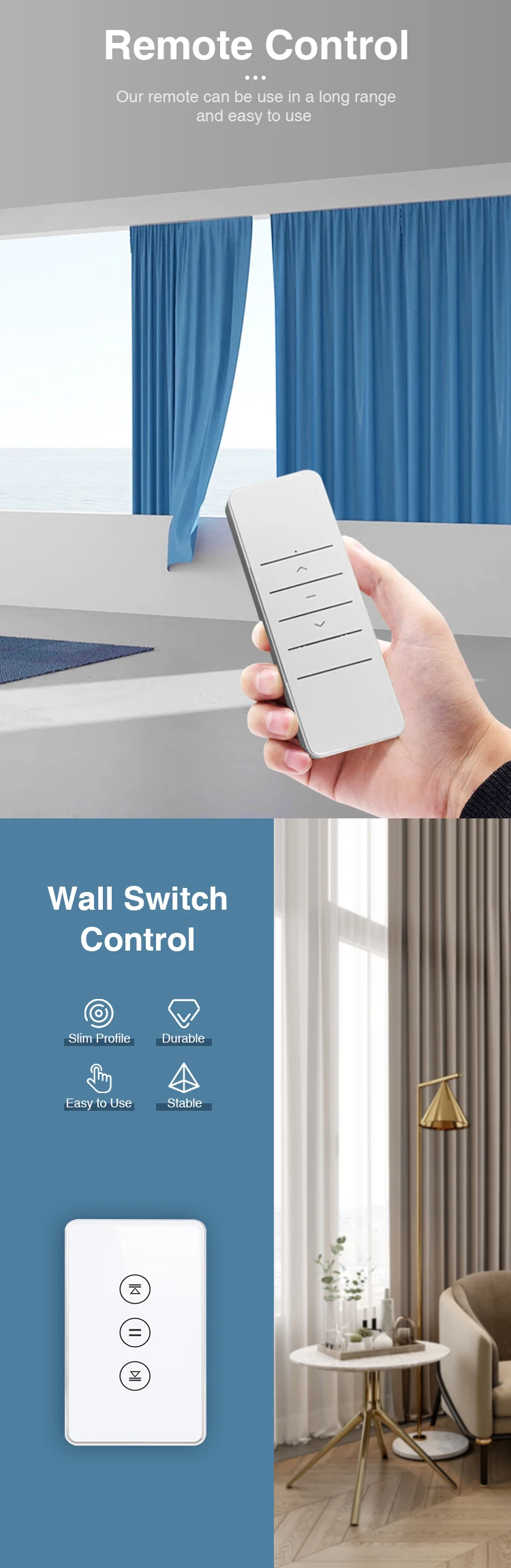 Tysh Diy Curtain Track Wifi Zigbee Smart Home Automation Motorized