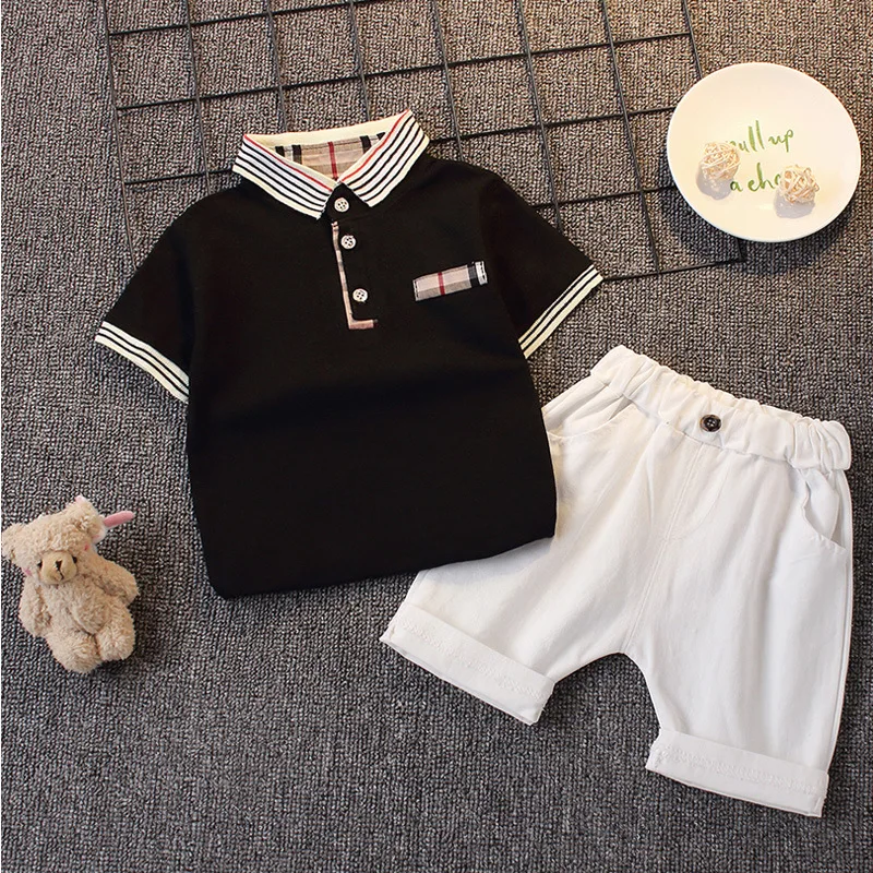 2023 Summer 2 Pieces Kids Clothes Boys Clothing Sets Fashion Cool Polo ...