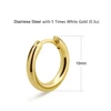 15mm Gold Stainless Steel