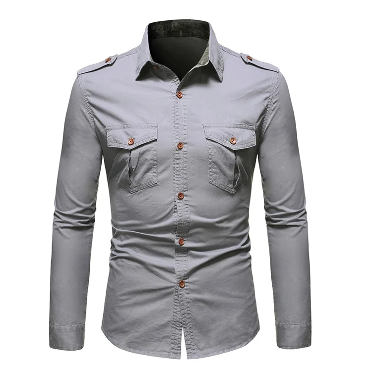 New arrival fashion cotton shirt custom men's shirts for men wholesale long sleeves shirt for men260_voghion.com