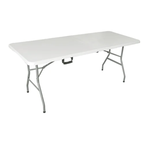 6ft 8ft Waterproof HDPE Easy folding Rectangular Portable Plastic outdoor camping folding table