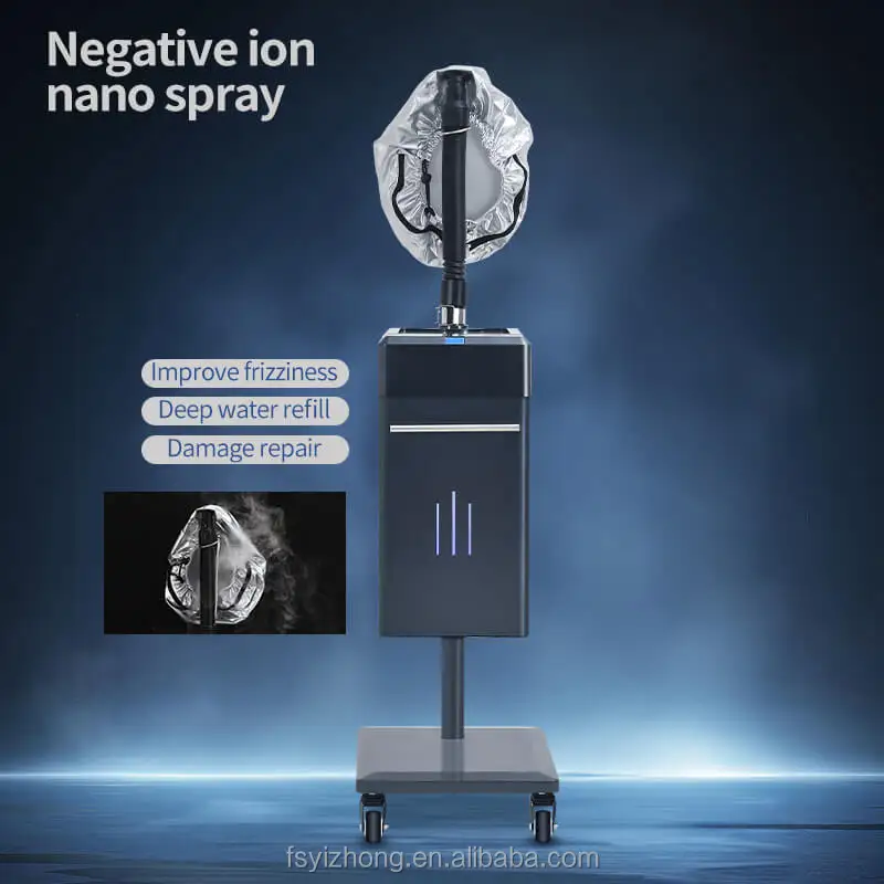 Nano Negative Ion Micro Mist Machine With Micro Fog and Deep Repair and Micromis Hair Steamer Cap for Hair Care SPA Moisturizing