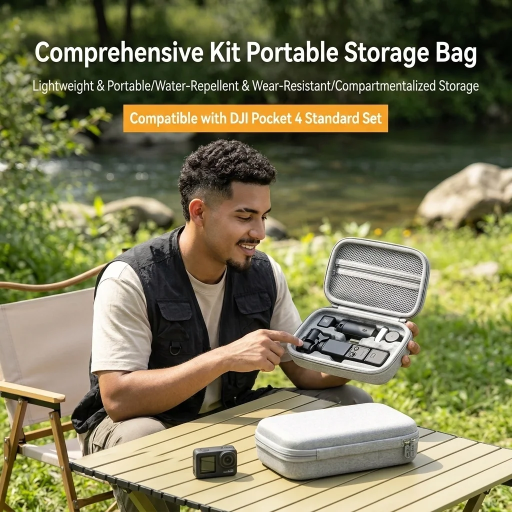 Custom EVA Protective Case For Pocket 4 — OEM Factory Wholesale Pack: Waterproof, Shockproof, And Dustproof Gimbal Camera Case_voghion.com