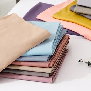 Wholesale 100% Cotton Bedsheet Set Solid Color Bed Linen 3pcs Striped Hotel Flat Bedding Set