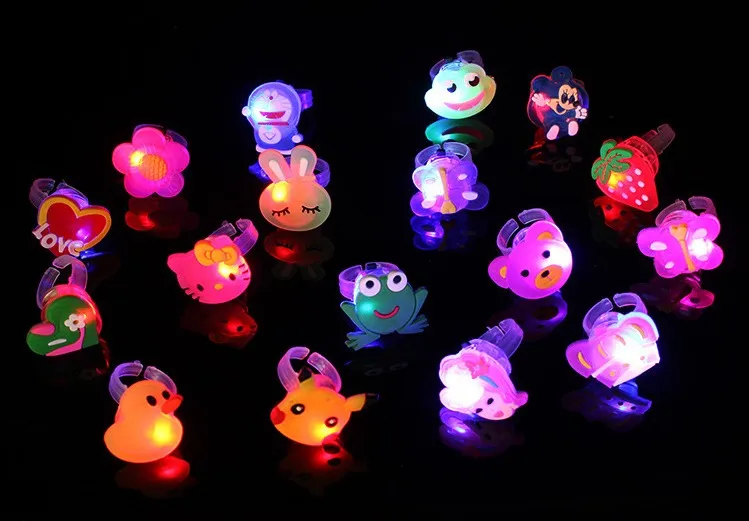 Новый дизайн, мультяшный Креативный светодиодный светильник, кольцо на палец для рождества, ребенка/ребенка