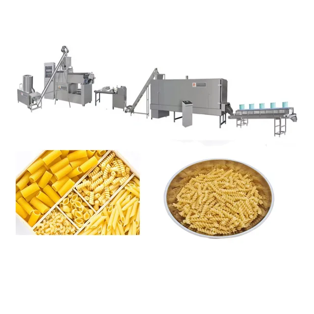 Macaroni Making Machine / Pasta Production Line Macaroni Spaghetti Making Machine Small Rice Milling Machine