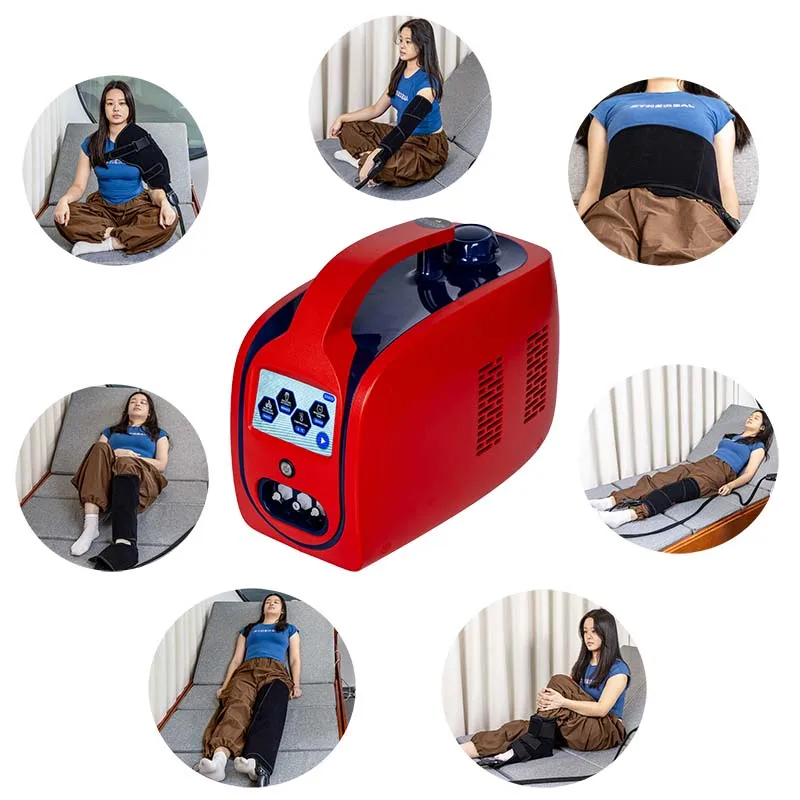 Профессиональная машина для компрессионной термотерапии без использования льда с 7 манжетами