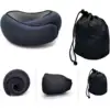 Almohada de viaje caracol azul marino