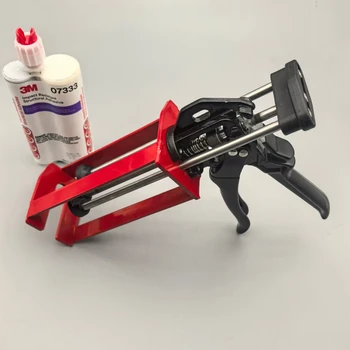 200ml Epoxy Airless Dual Cartridge Dispensing Gun Screw Mount Painting Caulking Tool