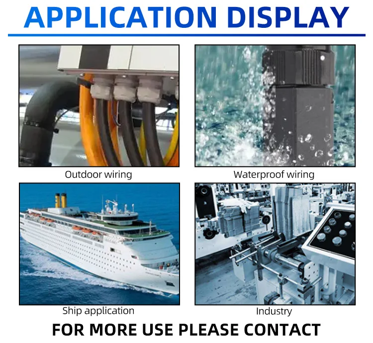 IP68 Waterproof Nylon Cable Gland PG Type for Industrial Electrical Equipment Wiring