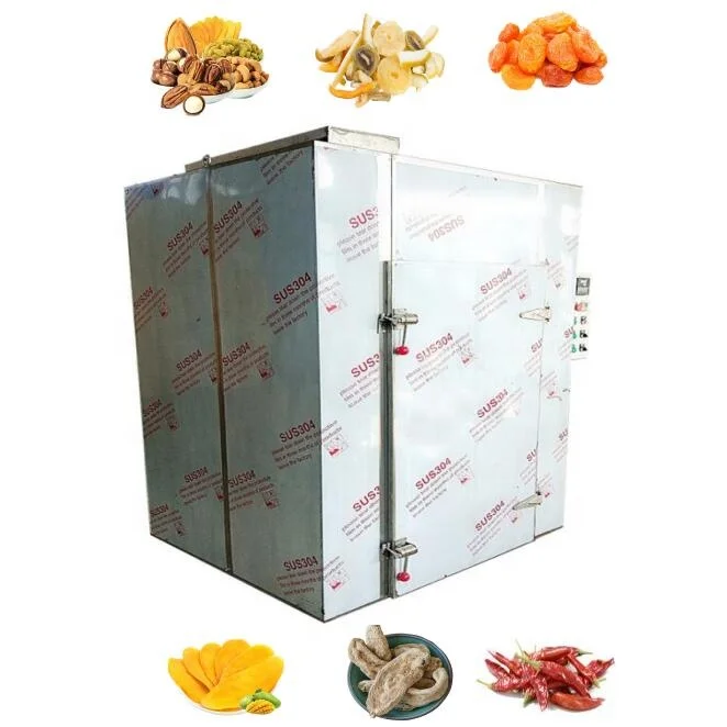 Small Dried Fruits Drying Machine Vegetable Dehydrator Fish Meat Dryer Energy Saving Herbs Flower Dry Cabinet CE 24 Trays PLC