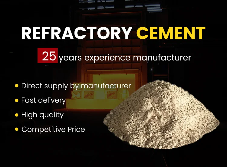 CE Approved High Alumina Refractory Cement Ca65 Ca70 Ca80 Calcium