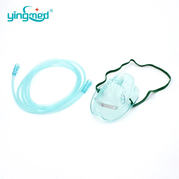 China Supplier Good Quality Simple Oxygen Masks with Connecting Tube