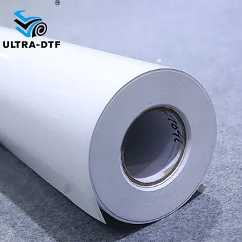 30CM*100M UV DTF Film Roll Universal Heat Transfer High Temperature Crystal Label Sticker Foil Printing Release Film