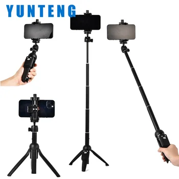 YUNTENG YT-9928 40 Inch 3 in 1Selfie Stick Phone Tripod with Remote Control Shutter Compatible with IOS Android