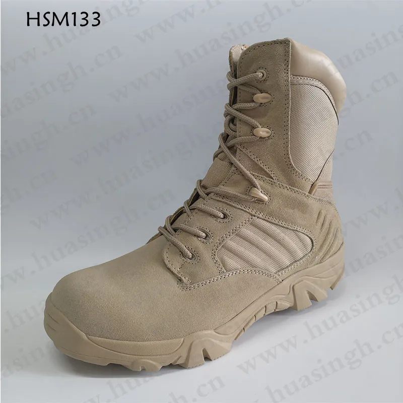 LXG,factory Customized Outdoor Training Strong Combat Boots Shockproof Rubber Outsole Military Boots with Support System HSM133