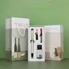 Stylo plume argenté + accessoires pour plume apparente