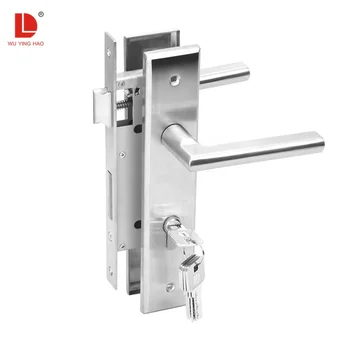 WUYINGHAO Stainless steel privacy security interior mortise lock door handle set for wooden door