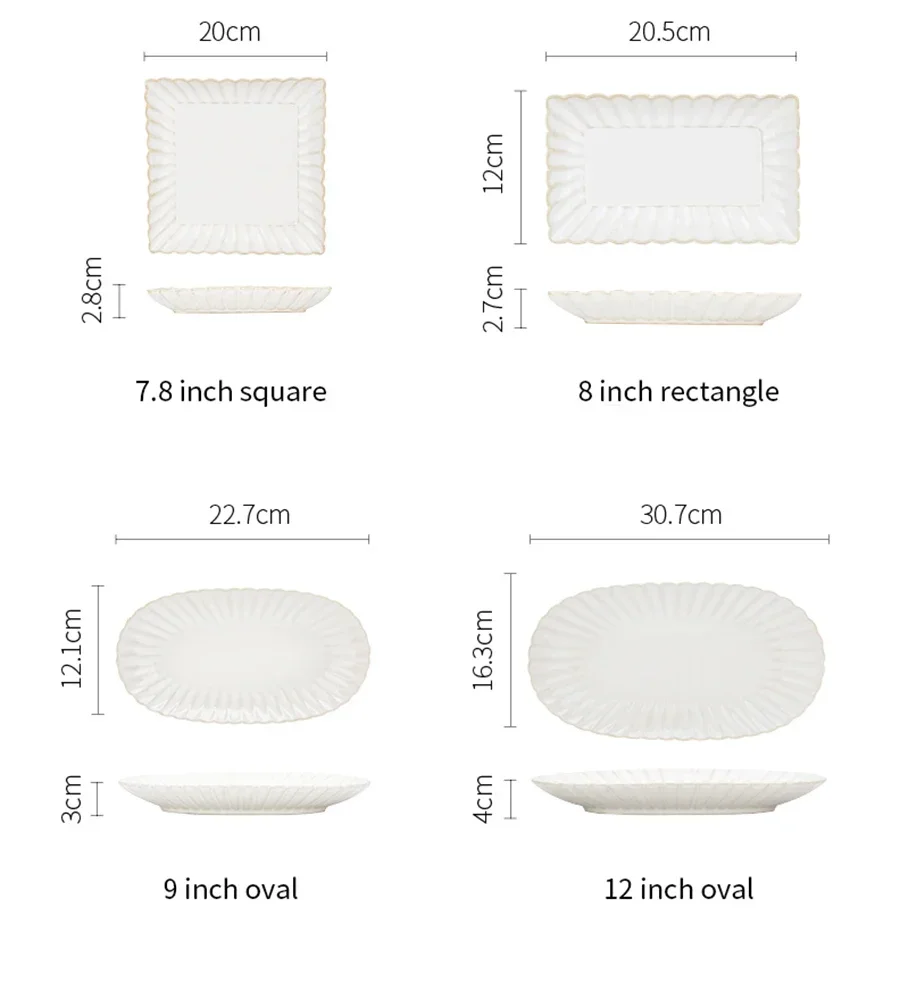 Manufacturer Custom Nordic Ceramic Dinner Plates  Elegant Ceramic Dinner Set Dinnerware Sets  Porcelain Tableware details