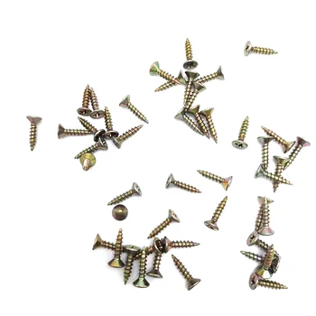 M3-M5 Iron Zinc Plated Wall Panel Nails Countersunk Head Phillips Screws Furniture Woodworking Screws
