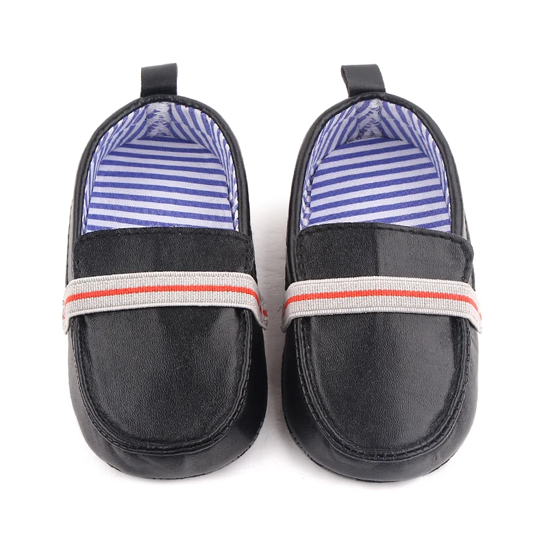 Spring Autumn Soft PU Leather Baby Toddler Boy Shoes manufacture