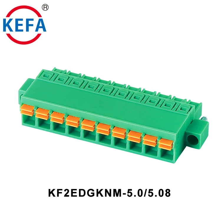 KF2EDGKN 300V/10A 3.81mmピッチ 中国製 取外し可能なスプリングプラグ イン スプリング端子台コネクタ